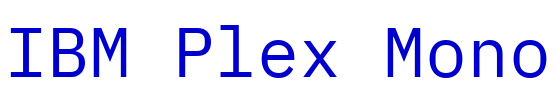 IBM Plex Mono шрифт